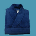 100% Cotton Terry Cloth Shawl Collar Bathrobe - XL - 2XL